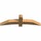 Ekena Millwork Bellingham Timber Gable Bracket, Western Red Cedar, 60"W x 17"H x 5 1/2"D x 5 1/2"F, 7/12 Pitch GBW060X17X0606BEL00SWR - alternate 5